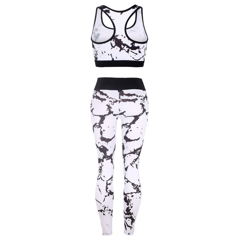 Women's Slim Print Sports Yoga Set CD617