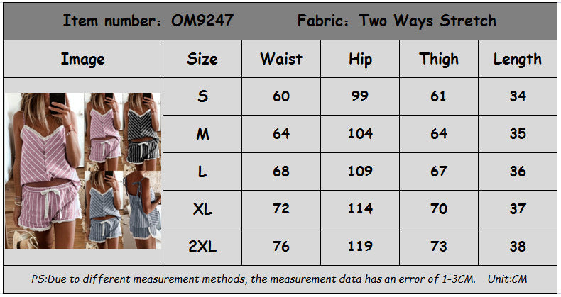 Printed Halter Pajamas Two-piece Home Suit CD618