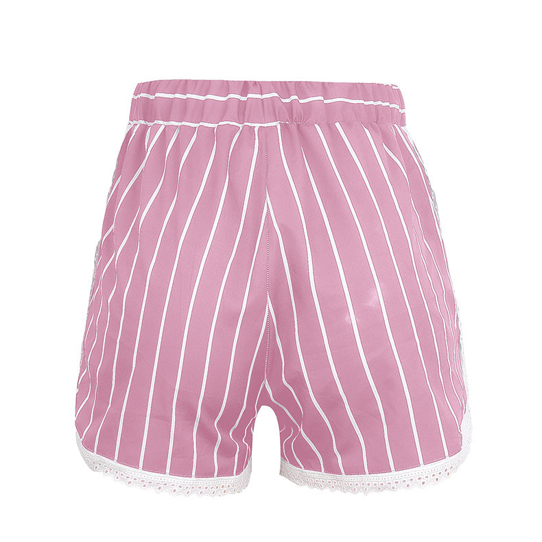 Printed Halter Pajamas Two-piece Home Suit CD618