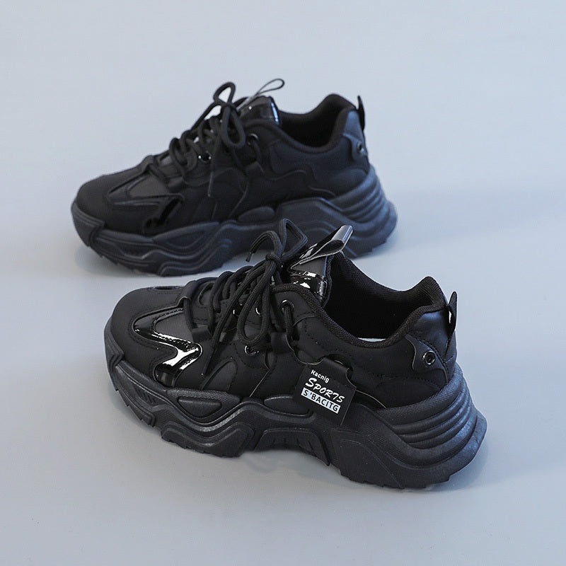 Women's Casual Platform Lace Up Running Sneakers CD422