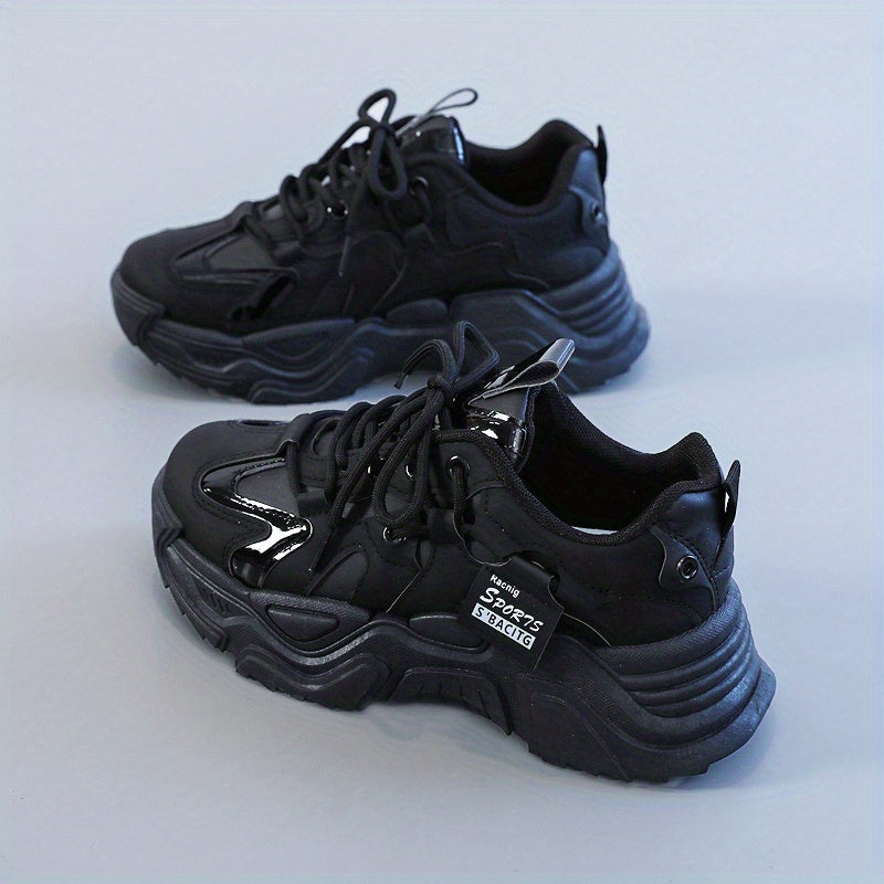 Women's Casual Platform Lace Up Running Sneakers CD422