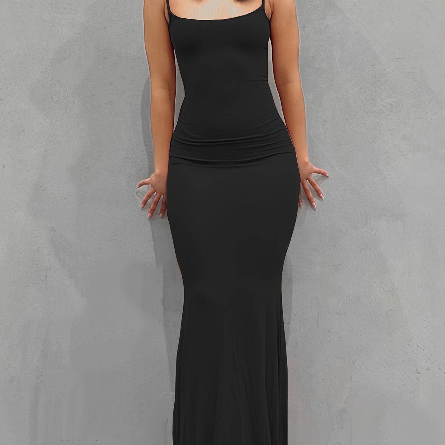 Women's Sexy Backless Bodycon Maxi Dress CD182