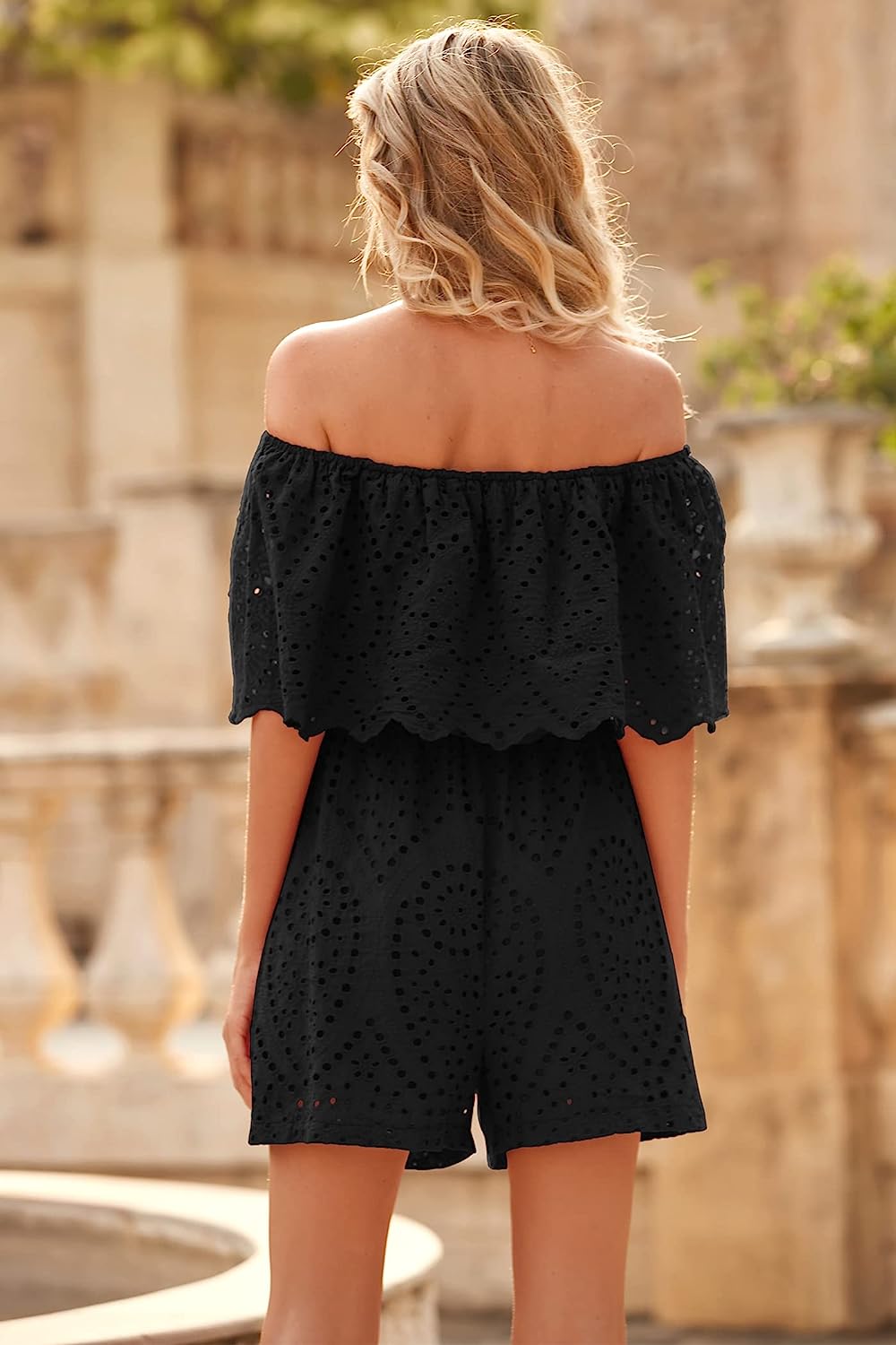 Women's Embroidery Dressy Off Shoulder Jumpsuits CD494