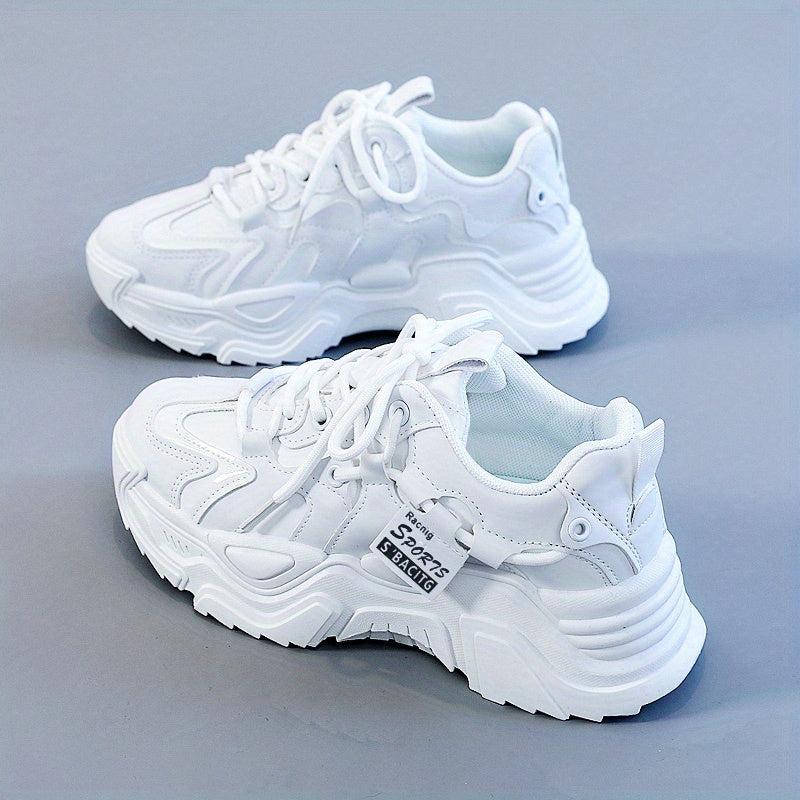 Women's Casual Platform Lace Up Running Sneakers CD422