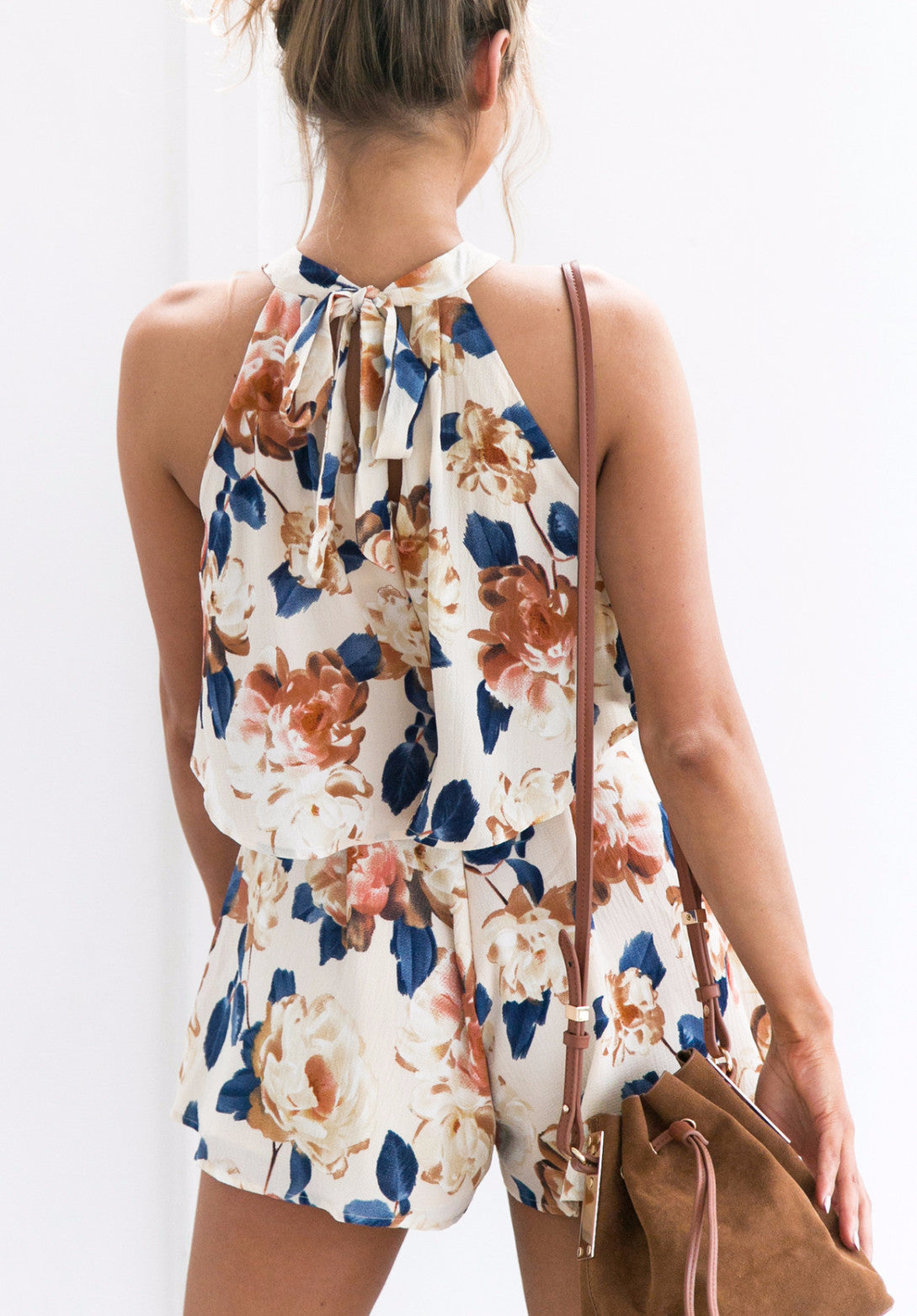 Sexy Printed Sleeveless Vest Shorts Set CD390