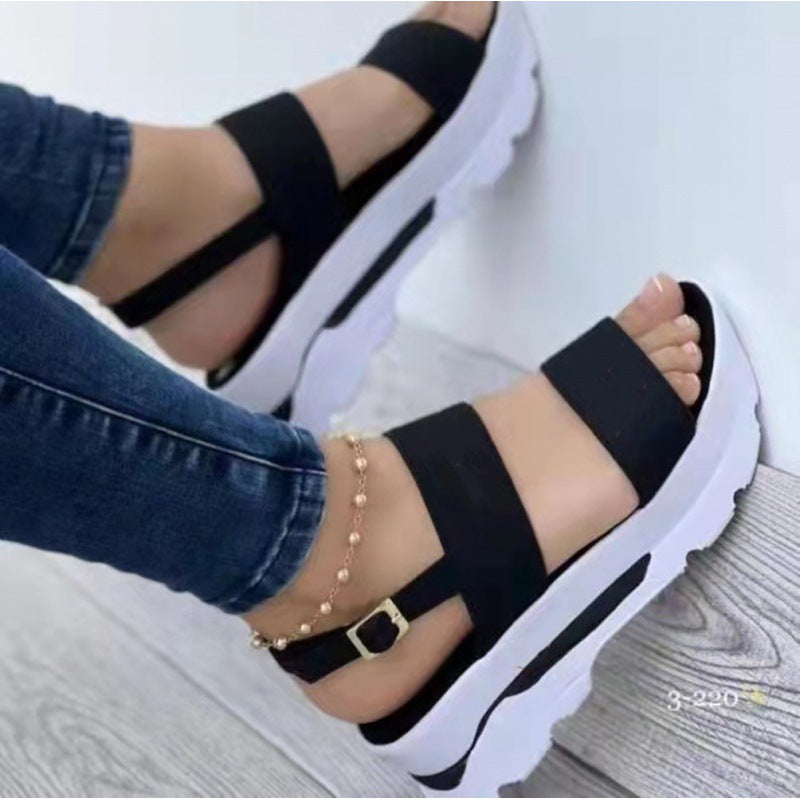 Women's Letters Sweet Thick Bottom Sandals CD501