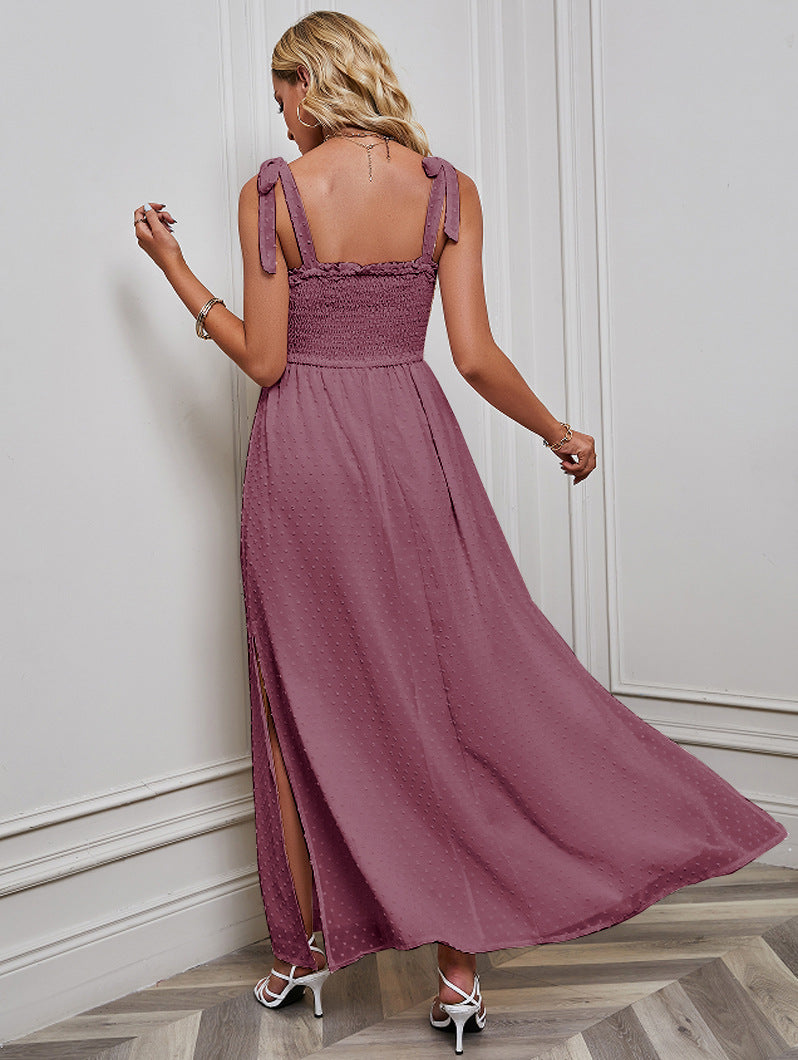 Women's Sexy Strap Jacquard Dress CD526