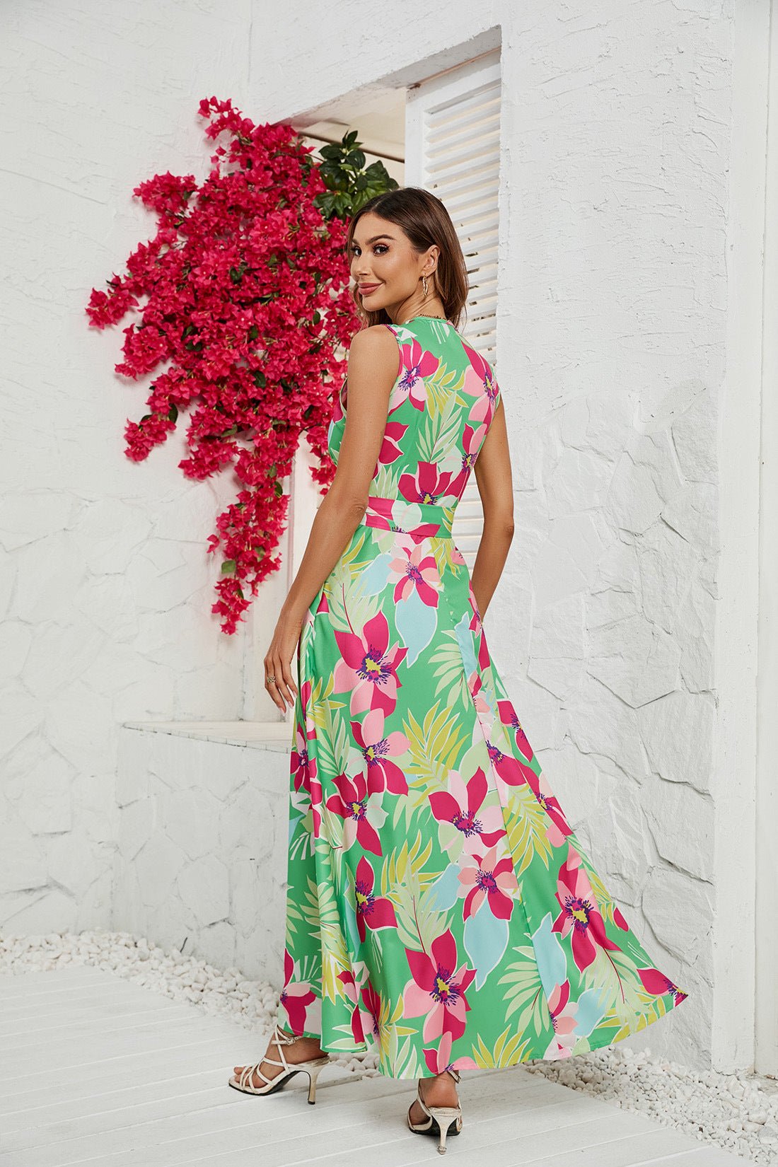 Women's Print Split Babes Dress CD568