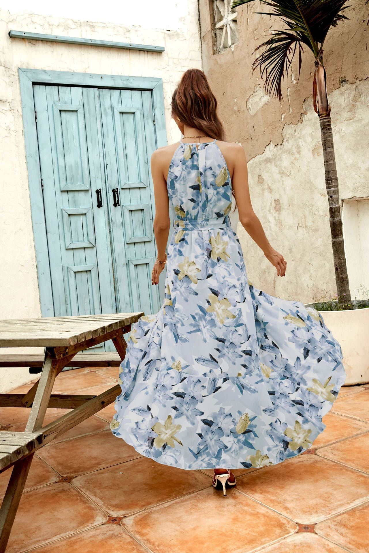 Women's Slim Print Resort Dress CD520