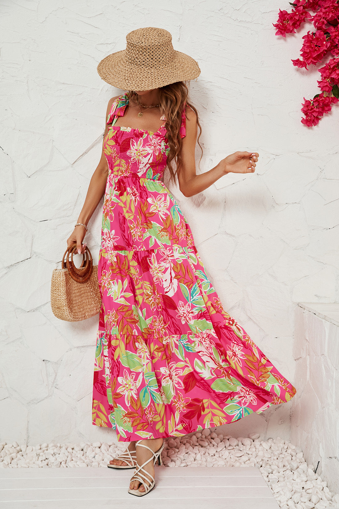 Women's Sexy Printed Suspender Dress CD564