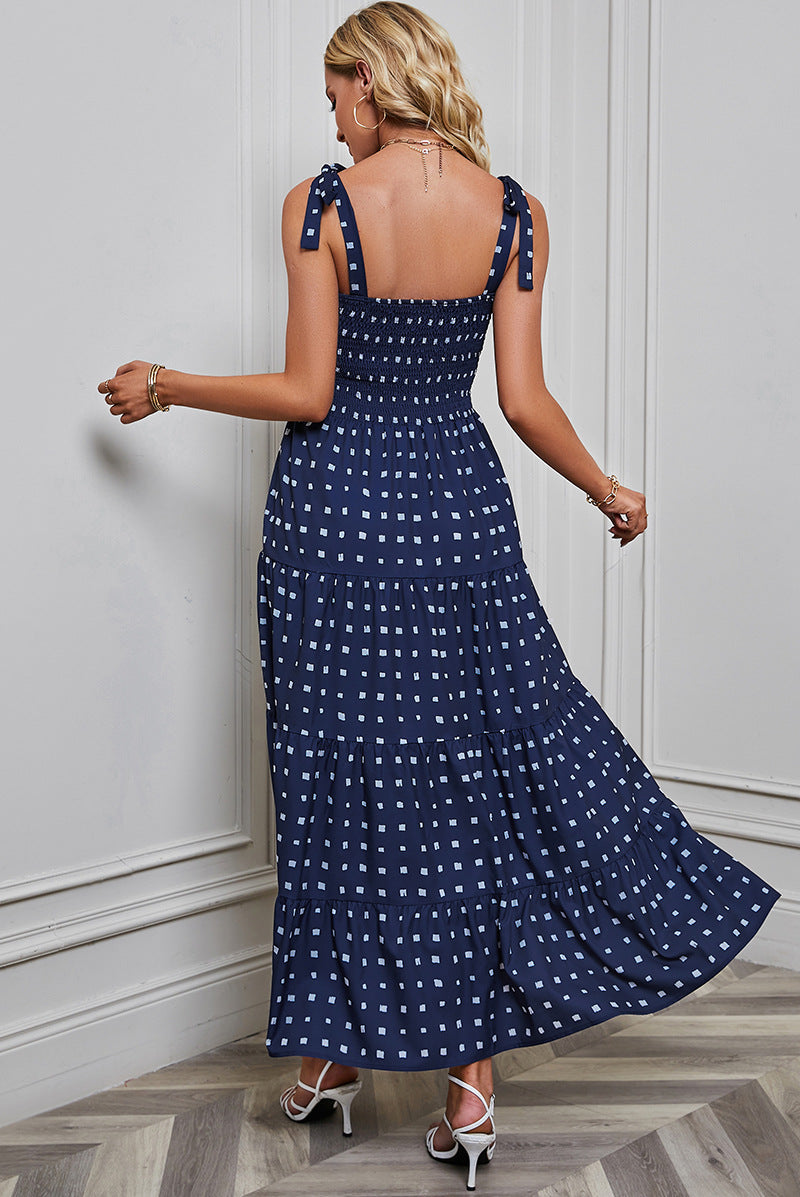 Women's Sexy Printed Strap Dress CD535