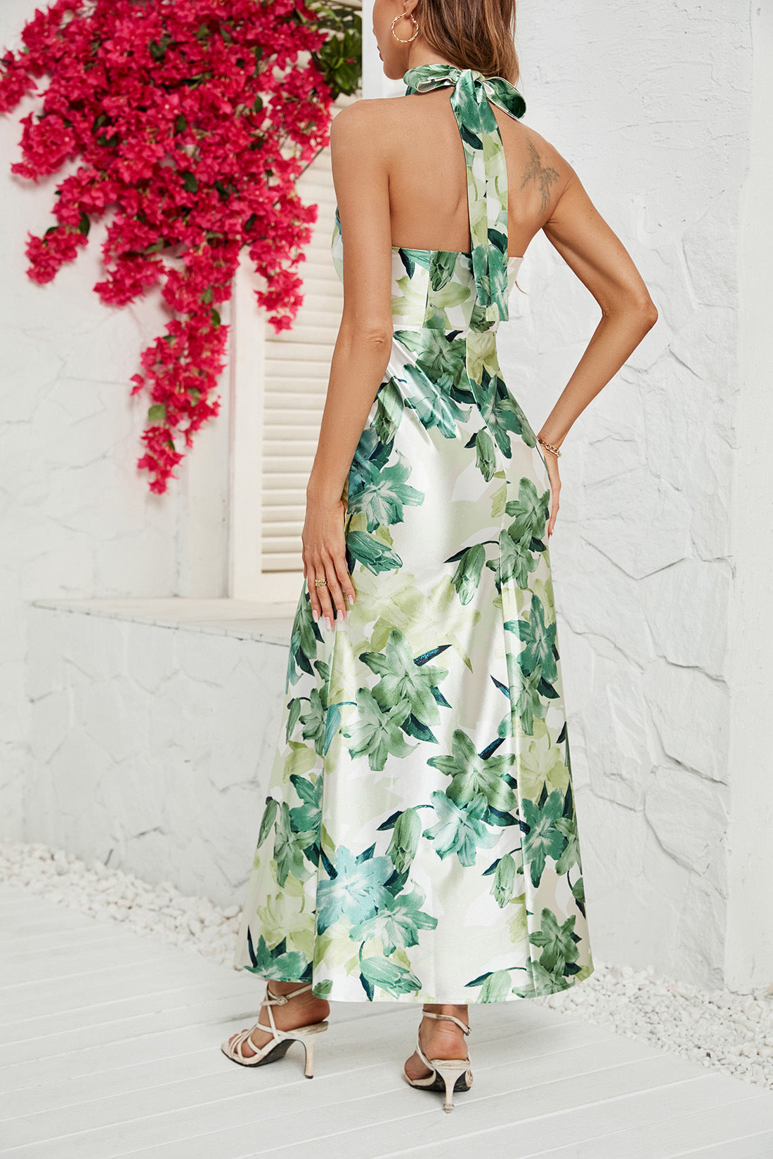 Women's Sexy Printed Sleeveless Dress CD562