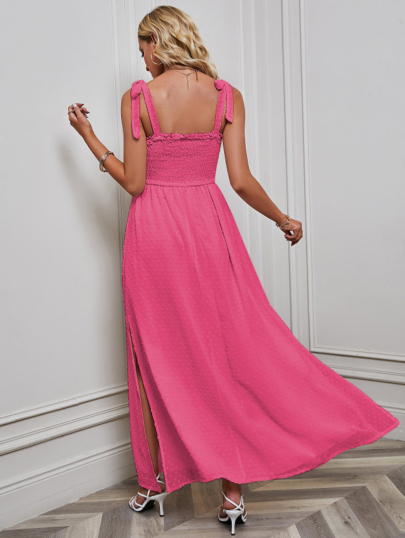 Women's Sexy Strap Jacquard Dress CD526