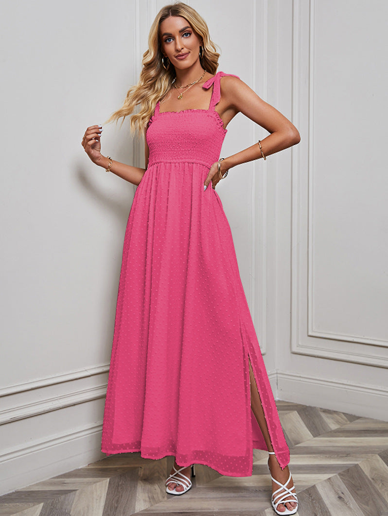 Women's Sexy Strap Jacquard Dress CD526