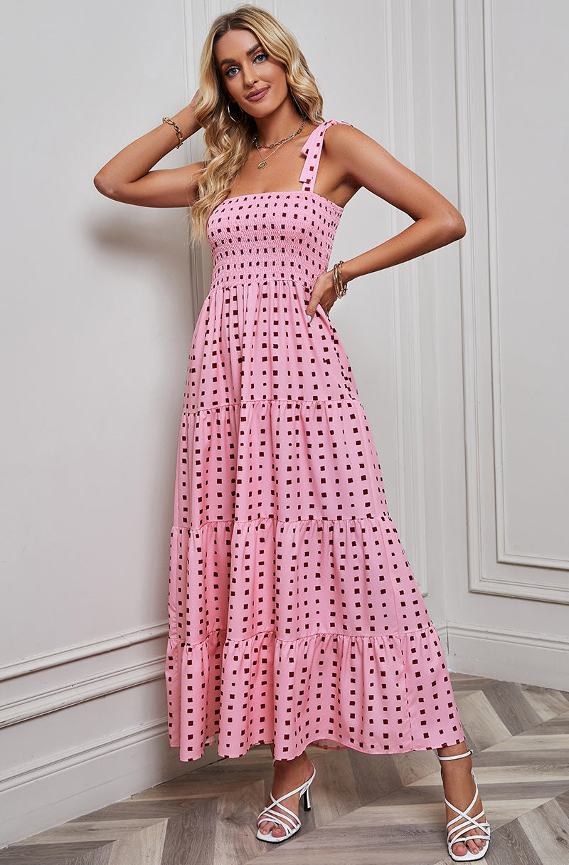 Women's Sexy Printed Strap Dress CD535