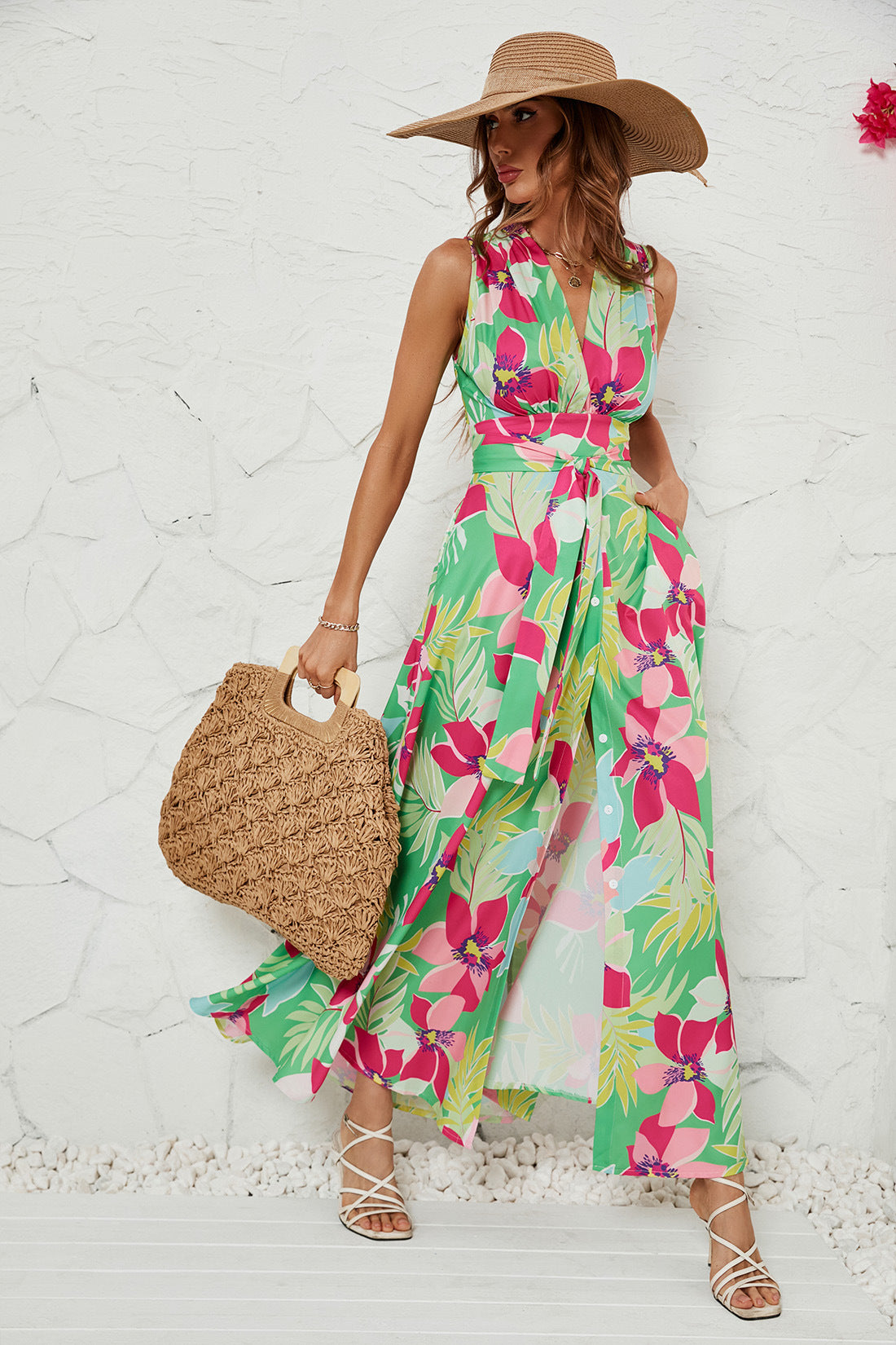 Women's Print Split Babes Dress CD568