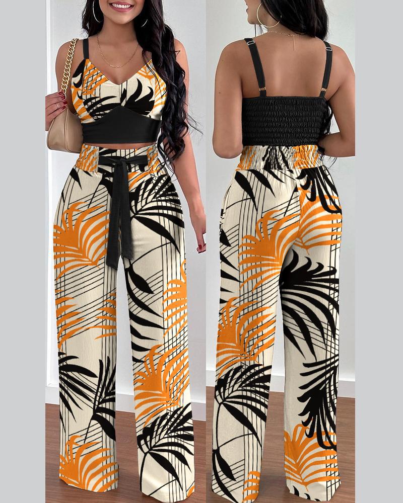 Women's Suspenders Two-piece Pant Sets