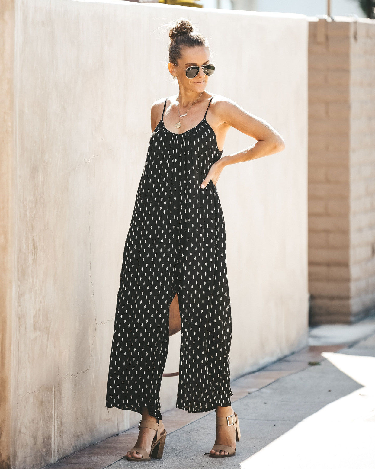 Sling Printed Sexy Halter Jumpsuit CD402