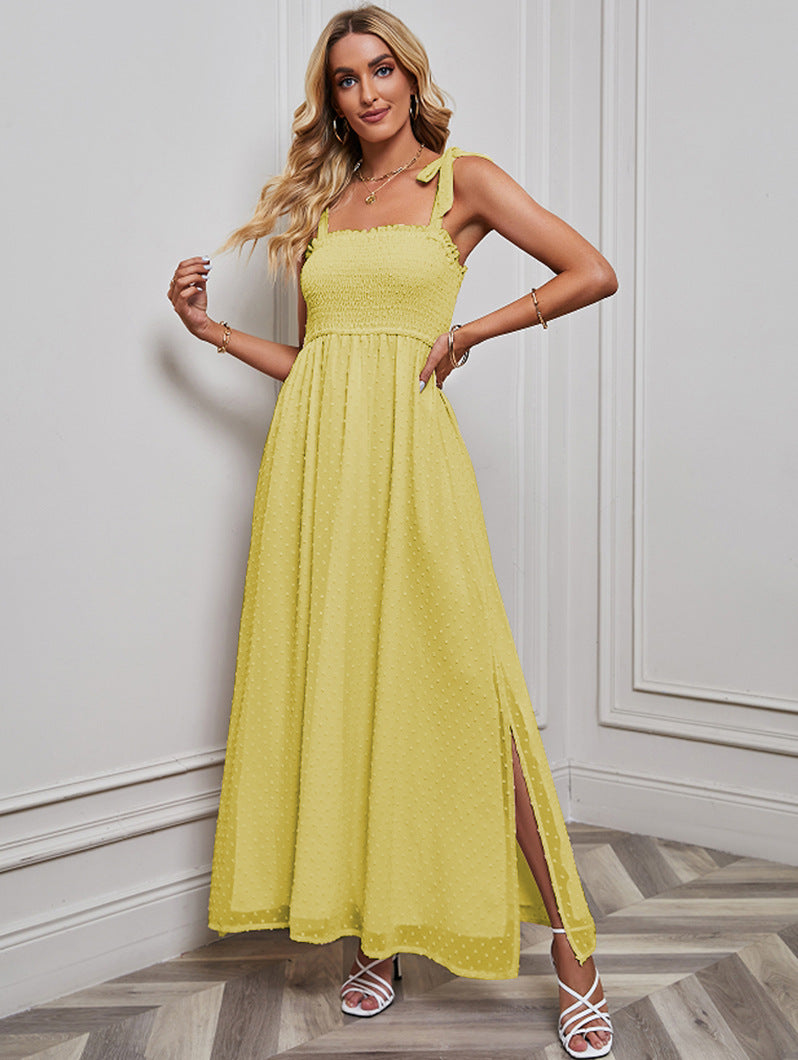 Women's Sexy Strap Jacquard Dress CD526