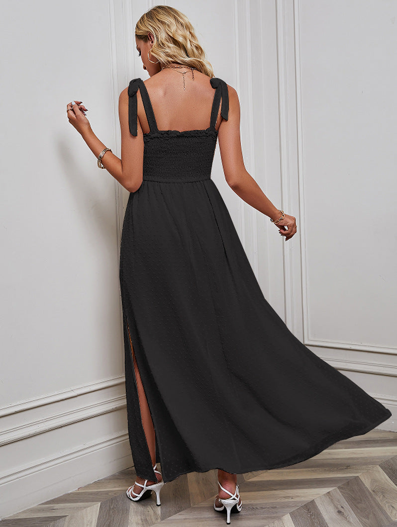 Women's Sexy Strap Jacquard Dress CD526