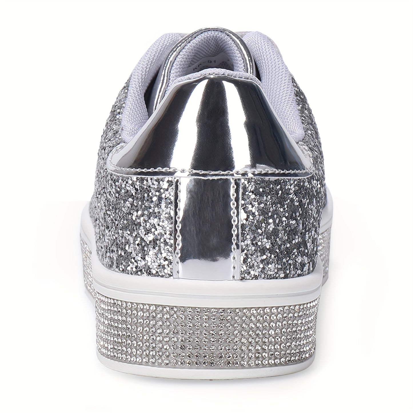 Women's Glitter Sequins Comfy Low Top Sneakers CD410