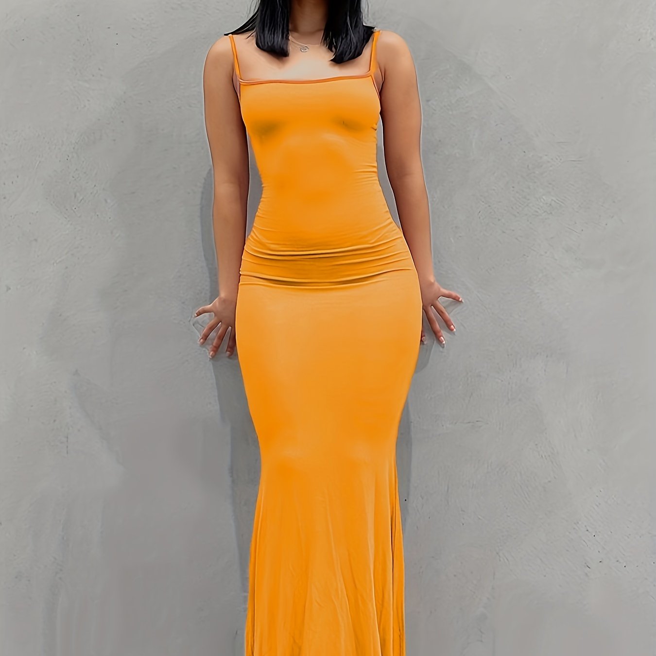 Women's Sexy Backless Bodycon Maxi Dress CD182