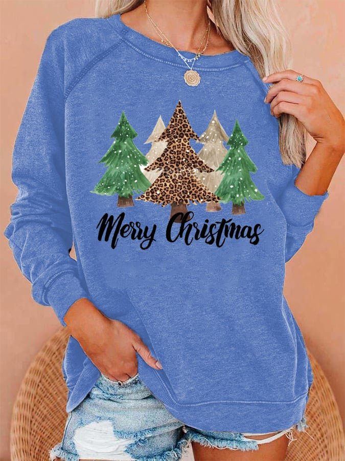 Women's Merry Christmas π Print Long Sleeve Sweatshirt