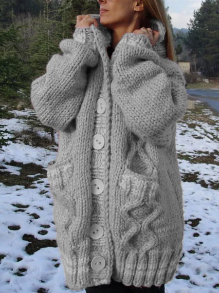 Women's Stylish Casual Hoodie Sweater Coat