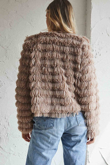 Charlotte MONTANA SHAGGY FAUX FUR JACKET