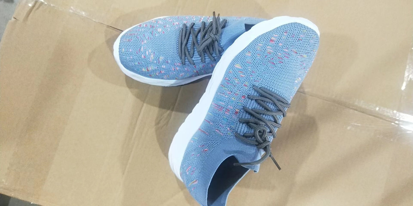 Colorblock Breathable Lace-up Casual Sneakers