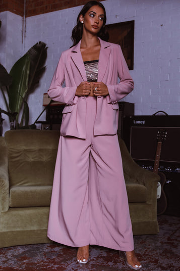 Charlotte VOUS ETES BELLE BLAZER BLUSH TOP