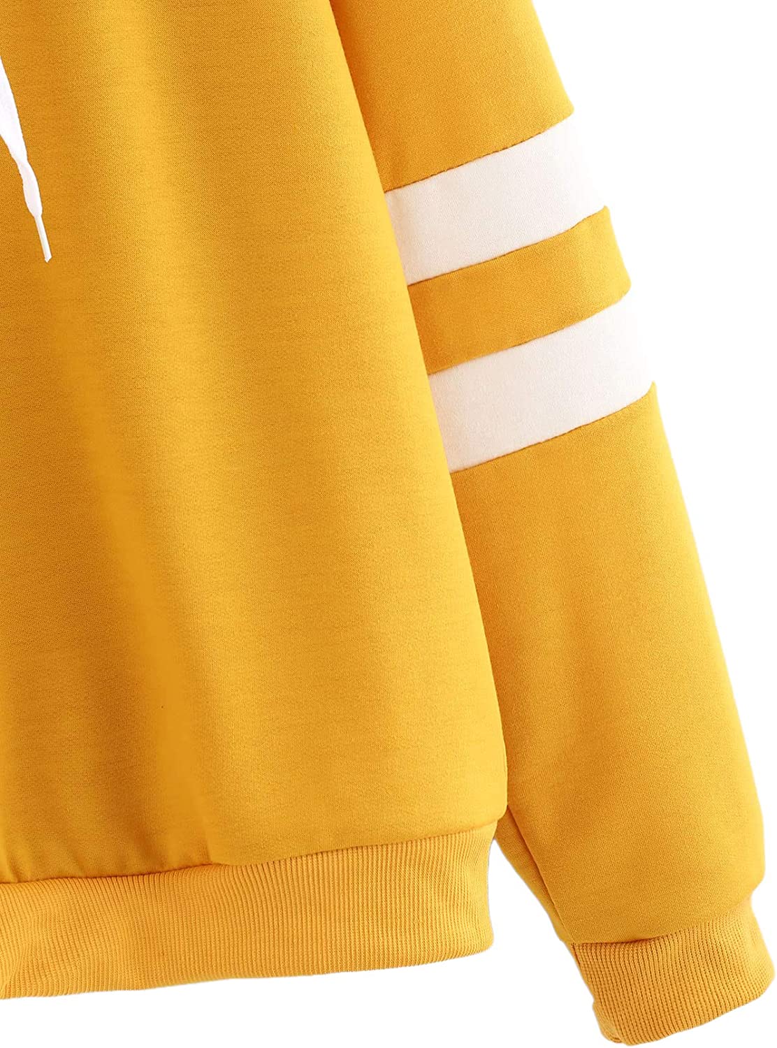 Women's Planet Print Striped Drawstring Pullover Sweatshirt Hoodies