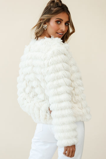 Charlotte MONTANA SHAGGY FAUX FUR JACKET