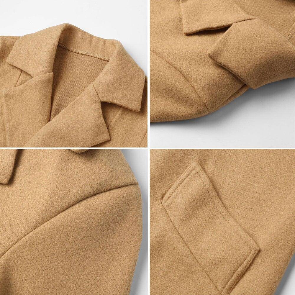 Charlotte Women's Shawl Collar Lapel Trench Jacket Belted Wrap Coat
