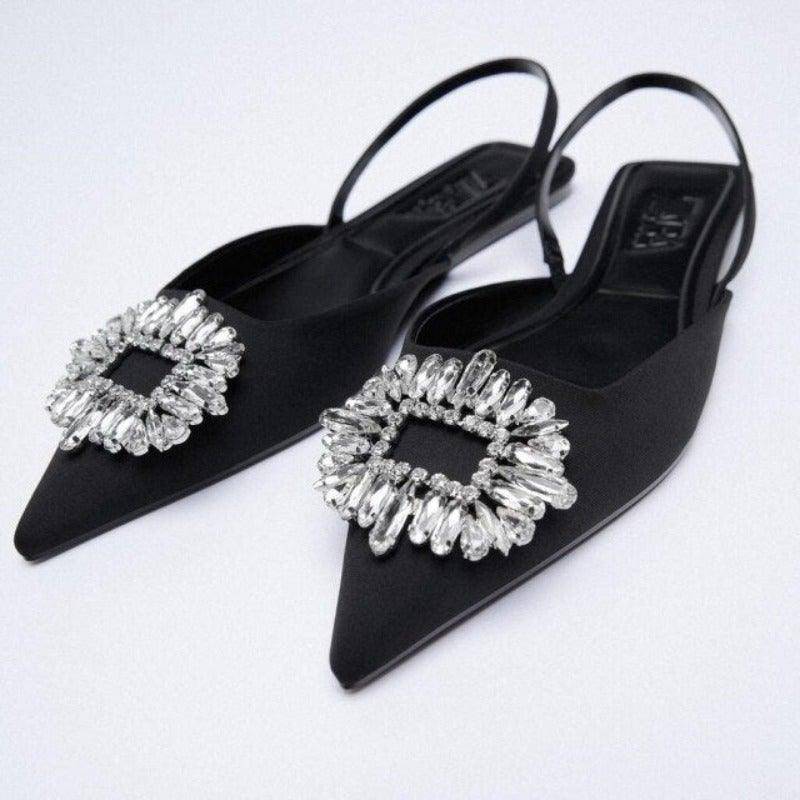 Women's Crystal Diamond Pumps For Wedding - Charlotte-dress
