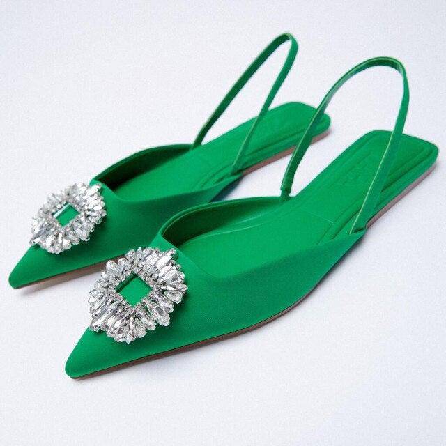 Women's Crystal Diamond Pumps For Wedding - Charlotte-dress