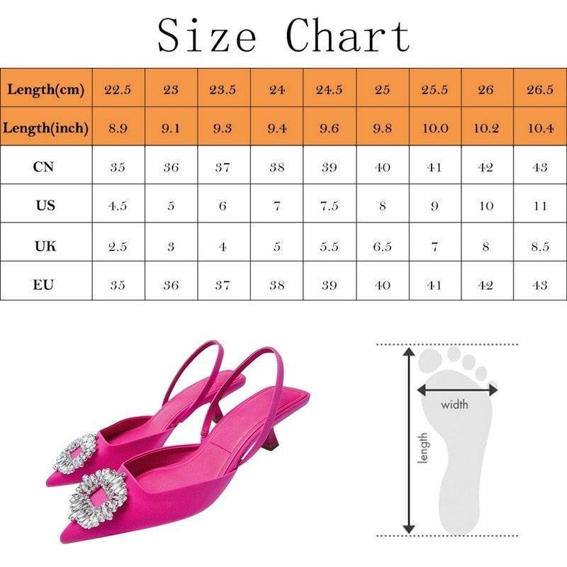 Women's Crystal Diamond Pumps For Wedding - Charlotte-dress