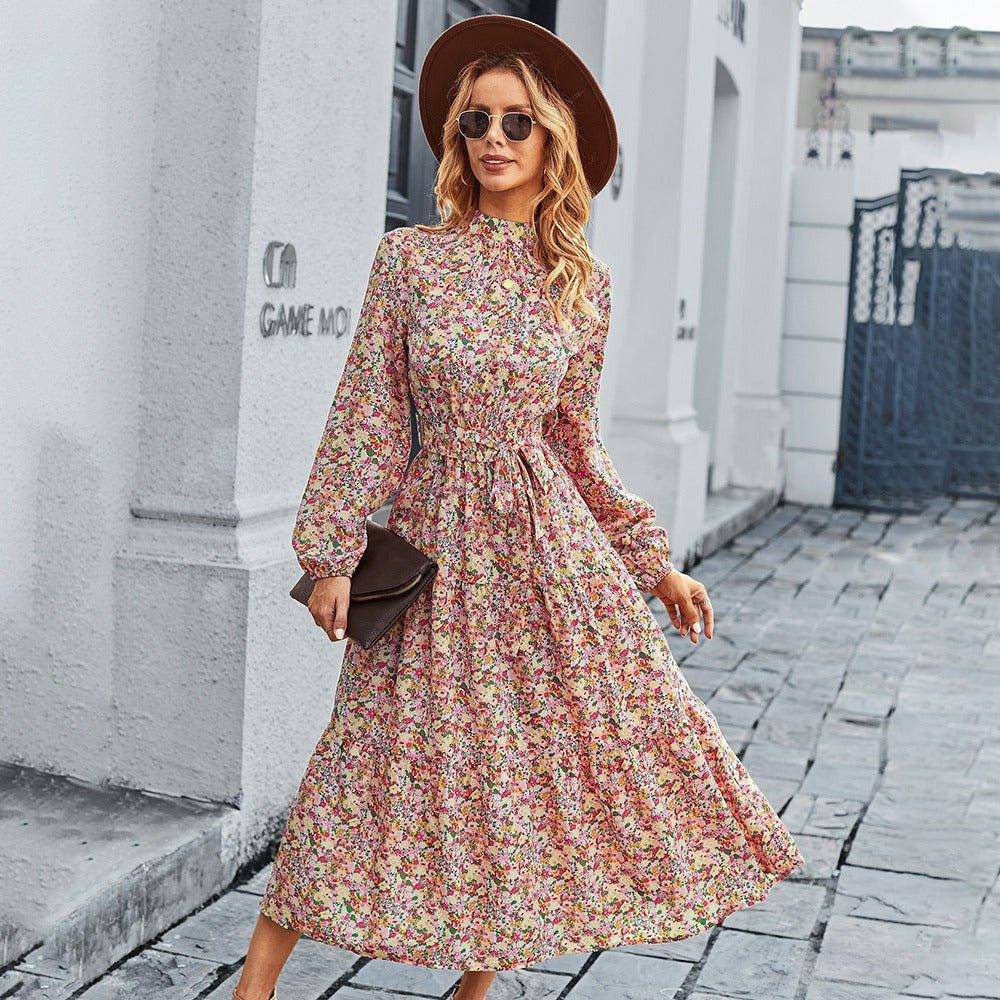 Charlotte Women's Bohemian Swing Fashion Print Vacation Dress