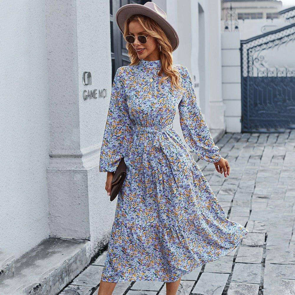 Charlotte Women's Bohemian Swing Fashion Print Vacation Dress