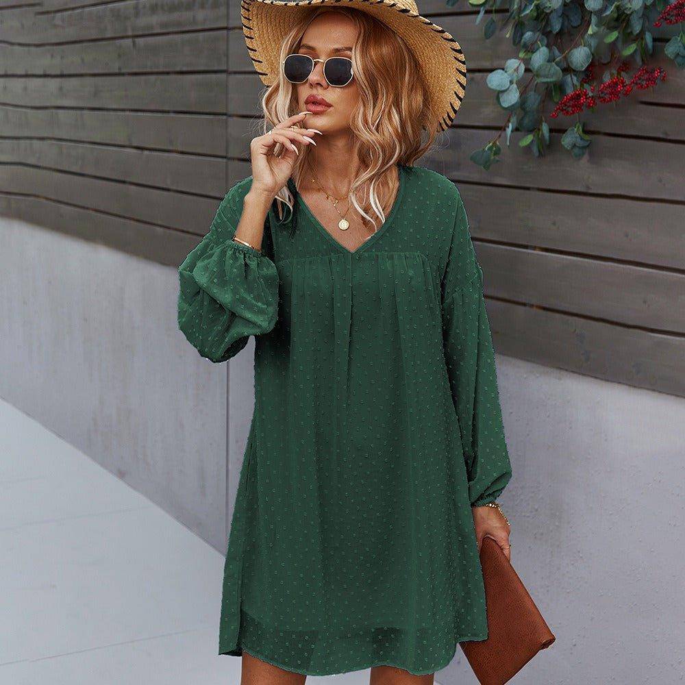 Charlotte Women's Casual V-Neck Sexy Vacation Elegant Dress