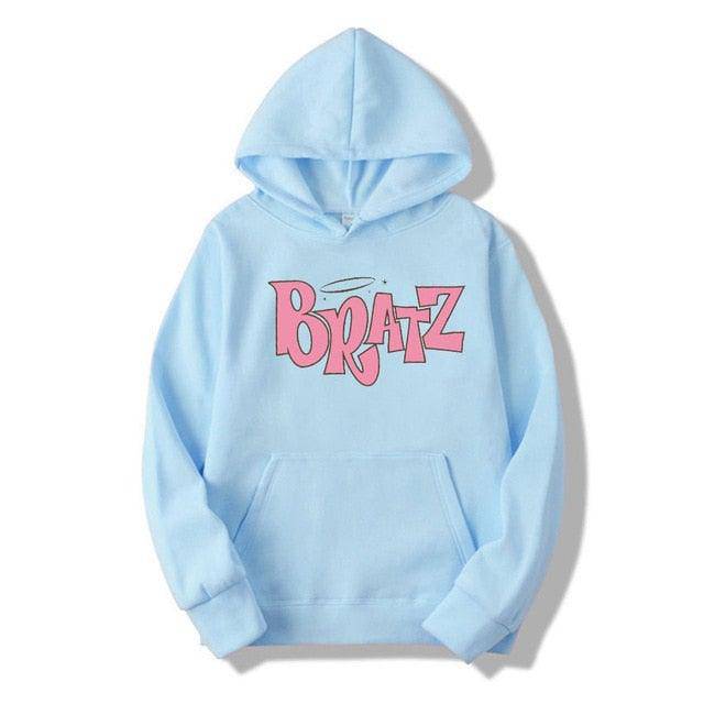 Unisex Bratz Letter Print Hoodie Autumn Sweatshirt