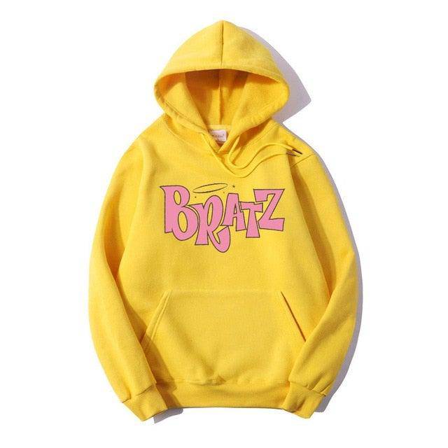 Unisex Bratz Letter Print Hoodie Autumn Sweatshirt