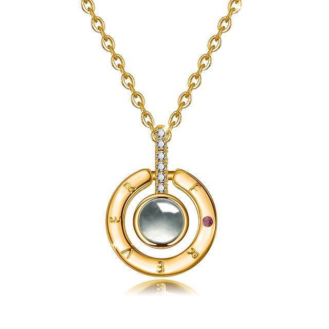 100 languages "I love you" Pendant Necklace - Charlotte-dress