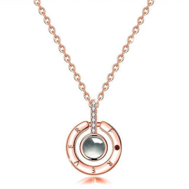 100 languages "I love you" Pendant Necklace - Charlotte-dress