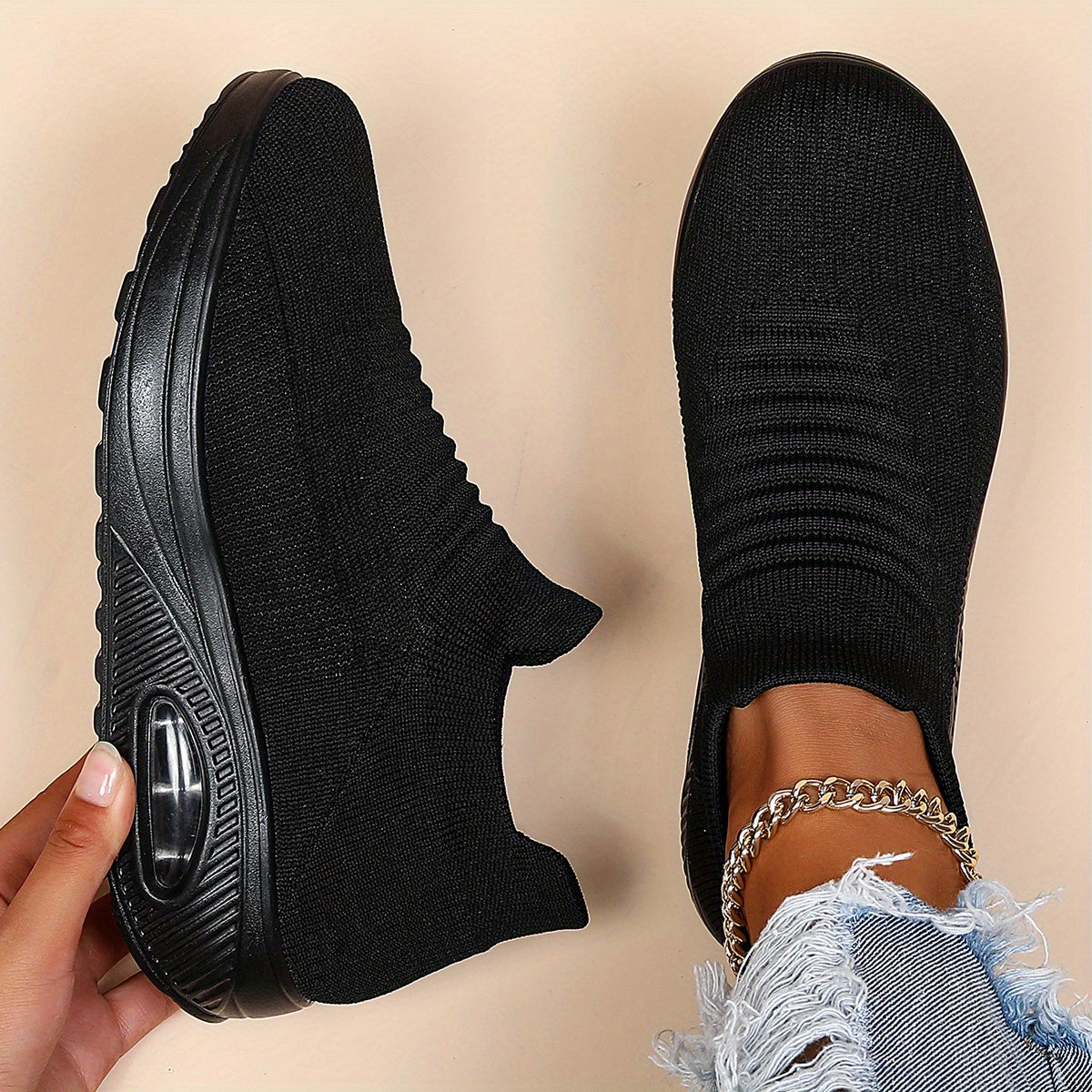 Women's Air Cushion Breathable Low Top Slip On Sneakers CD414