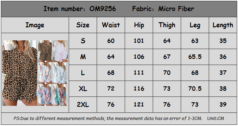 Tie Dyed Printed Shorts Set Home Suit for Women CD598