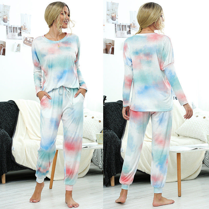 Loose Printed Long Sleeve Leisure Suit CD607