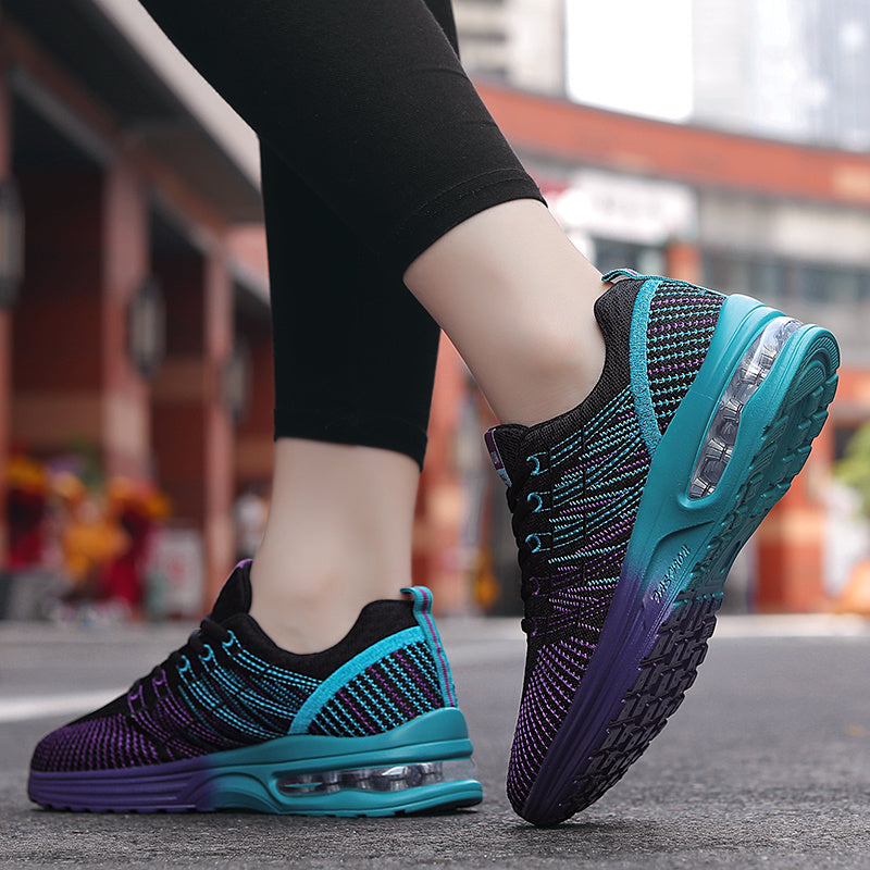 New Air Cushion Design Colorblock Running Sneakers CD425