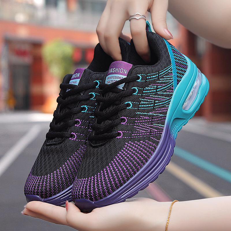 New Air Cushion Design Colorblock Running Sneakers CD425