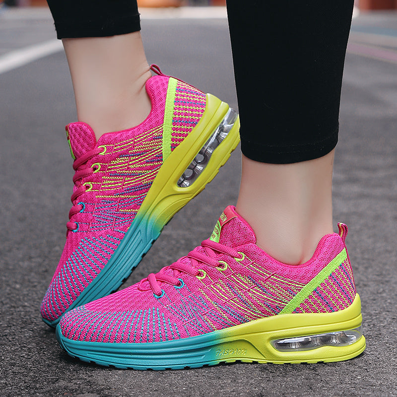 New Air Cushion Design Colorblock Running Sneakers CD425